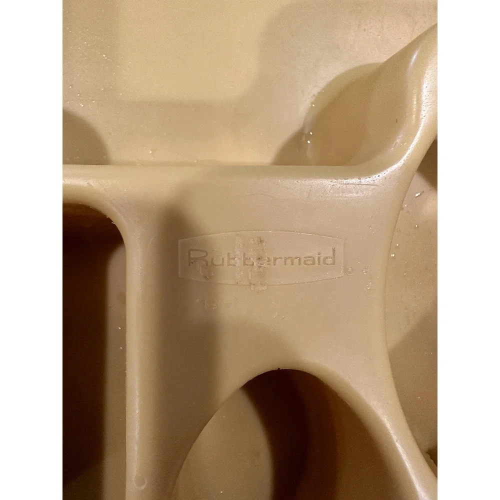 Rubbermaid Vintage 2922 Yellow Gold Silverware Tray Separator Utensil Holder